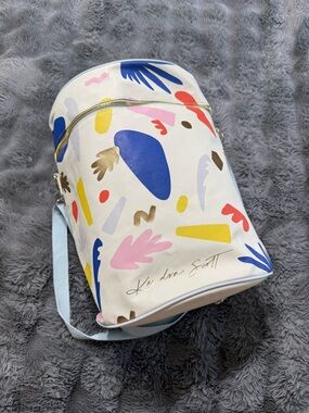 Kendra Scott Multicolor Wine Cooler Chest Bag with Light Blue Strap